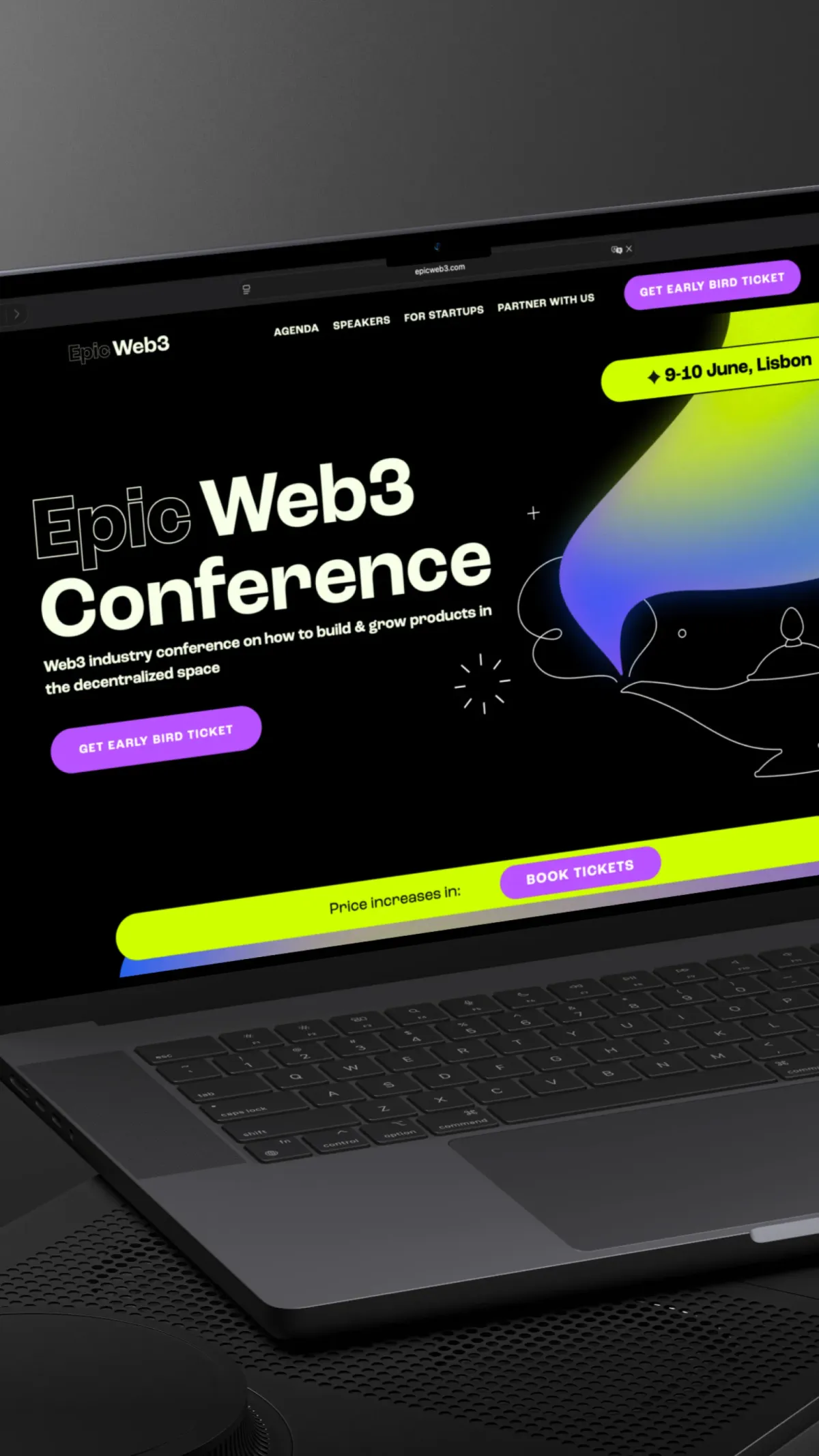 EpicWeb3 website build on Webflow